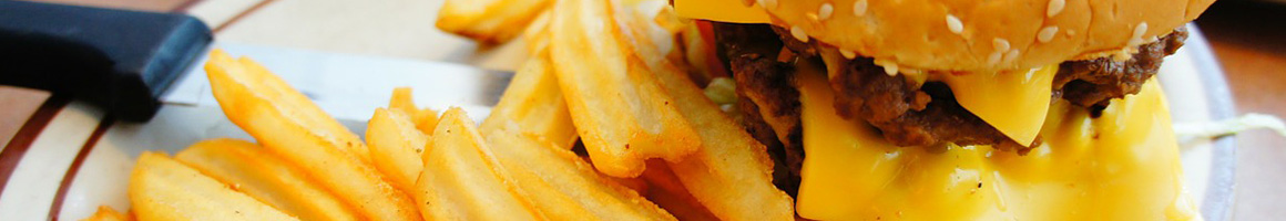 Eating Burger Fast Food at Grand Burger, Glendora restaurant in Glendora, CA.